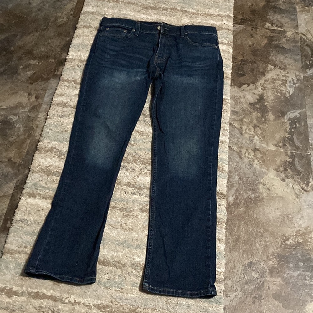 NWOT - Men’s Hollister Jeans (Dark Washed- Slim Straight) EPIC FLEX (33x32).. - Picture 7 of 9